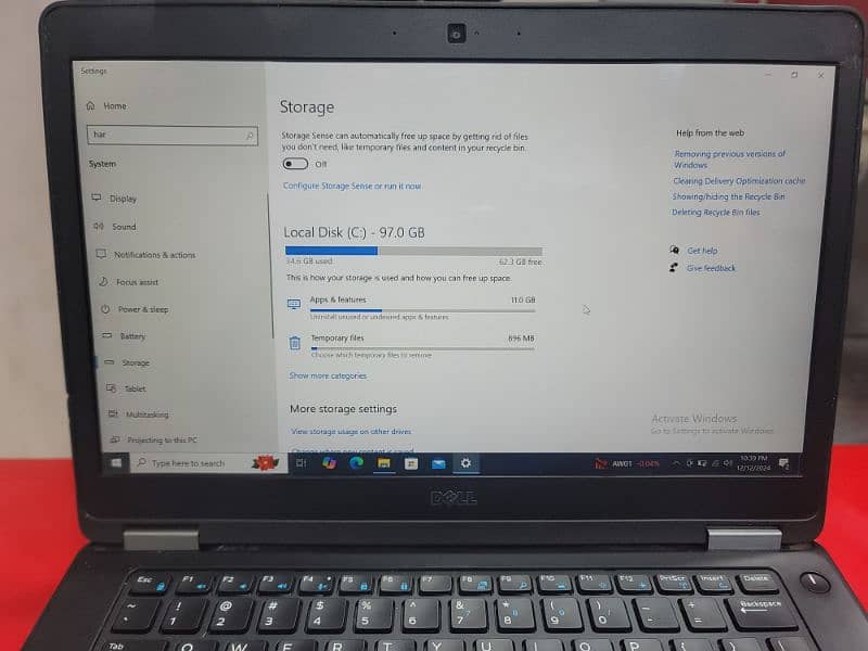 Dell latitude E5470 i5 6th generation Ram 8gb 4