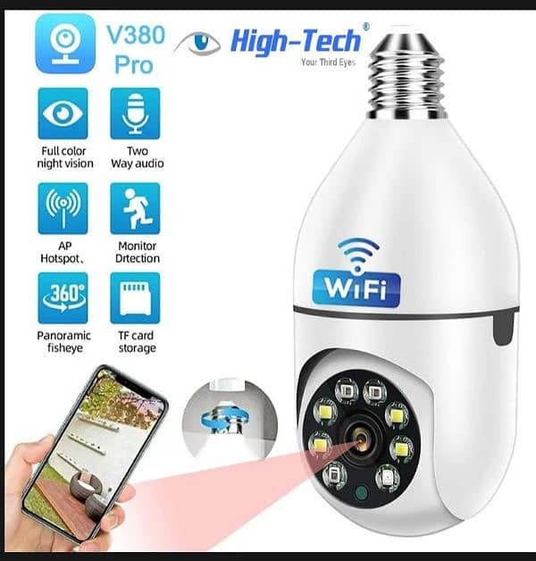 Wifi security Camera Bulb flash light Wifi Camera 3