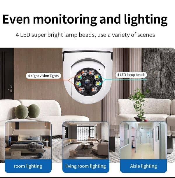 Wifi security Camera Bulb flash light Wifi Camera 7