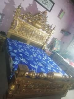 WOODEN BED SET DHOLKI BED SET