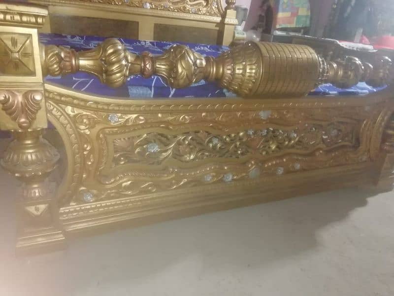 WOODEN BED SET DHOLKI BED SET 4