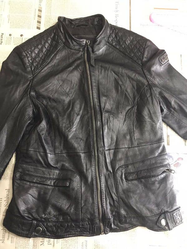 Tigha leather jacket with tag 2