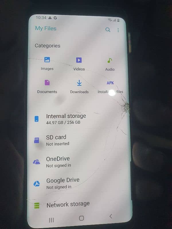 samsung s9 plus  6 256 gb glaas crack ha finger not work 2