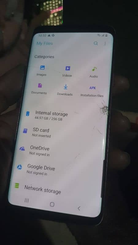 samsung s9 plus  6 256 gb glaas crack ha finger not work 7