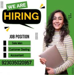 We need an Accountant & Customer care representative (CSR)