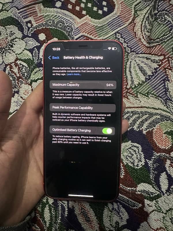 Iphone 12 94% health 5