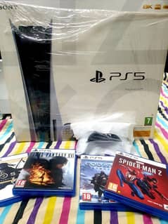 ps5 console region 2 UK with games