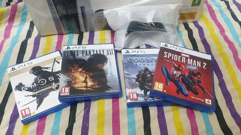 ps5 console region 2 UK with games 1