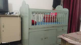 Baby cot with mattress