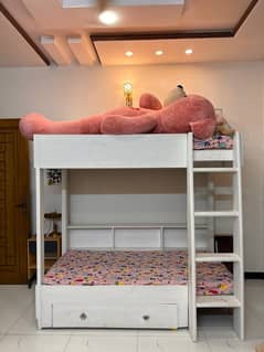 solid wooden bunkbed