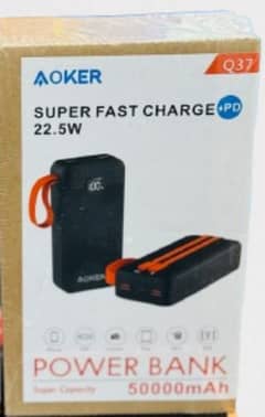 Aoker 50000mah Super Fast Charge Power Bank (random Color