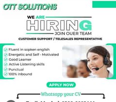 Call center job in Hafeez center it tower