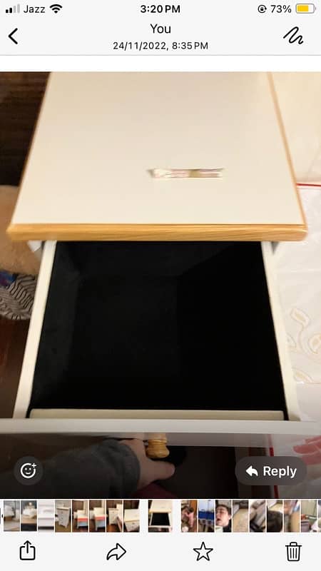 single bed with 3-drawer side table 1