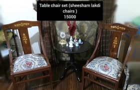 sheesham table chair set