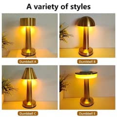 Table Lamp Eye Protection Metal hotel Restaurant Bedside Rechargeable