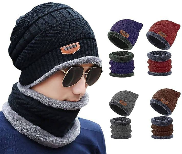 Winter Cap With Neck Warmer For Men & Women 0