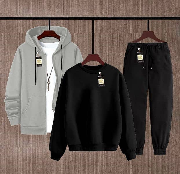 Winter Collection For Sweatshirt + Hoodie & Trouser Pack of three~ 11