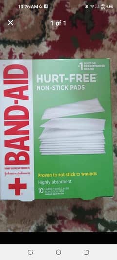 BanAid Bandage Hurt Free imported USA