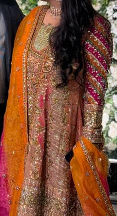 Farah Talib Aziz Mehndi Dress