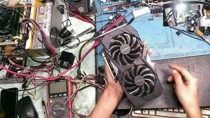 RTX 3070 GTX 1060 RX 580 590 R7 R9 all graphics cards repairing shop 1