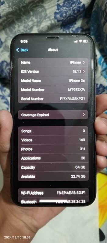 Iphone XS esim working non pta 5