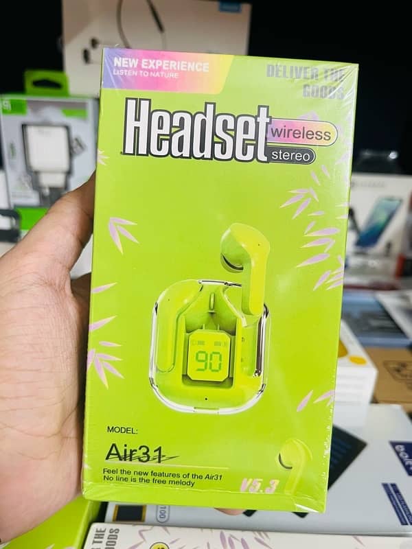 Air 39/ Air 31 with pouch/air bud case Earbuds wireless Most Demanding 0