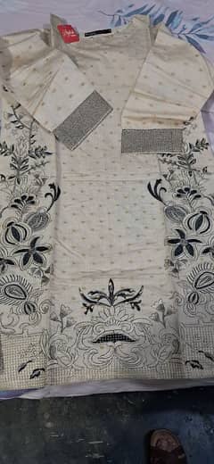 silk embroidred readymade shirt