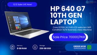 Hp 640 g7 core i5 10thgenration laptop for sale