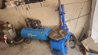 air compressor and tyres machine for sale