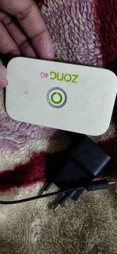 zong fast 4g internet device with charger