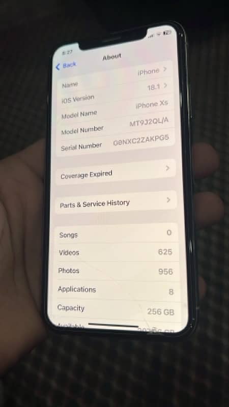 Iphone xs 256Gb PTA approved 4