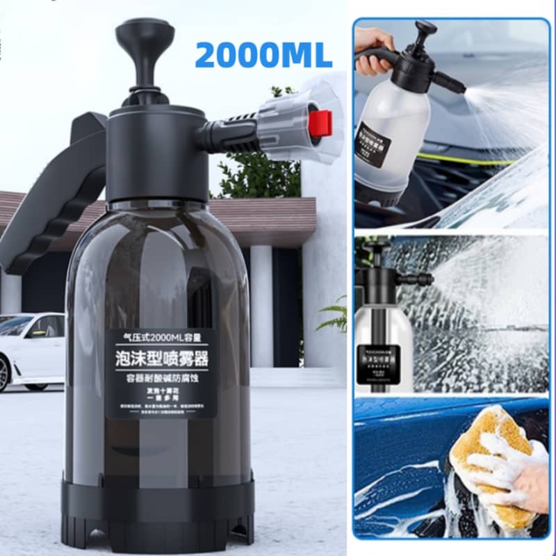 Portable High Pressure Car Wash Foam Sprayer  2L (Black) 1