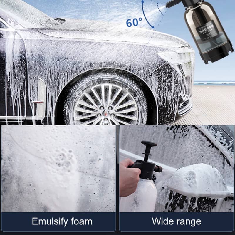 Portable High Pressure Car Wash Foam Sprayer  2L (Black) 3