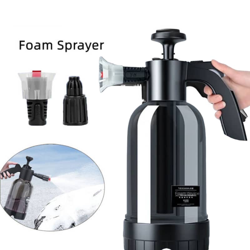 Portable High Pressure Car Wash Foam Sprayer  2L (Black) 6