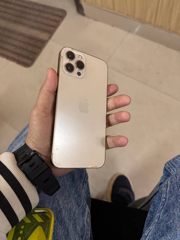 i phone 12 pro max Pta Golden Colour 128 Gb Complete Box 6