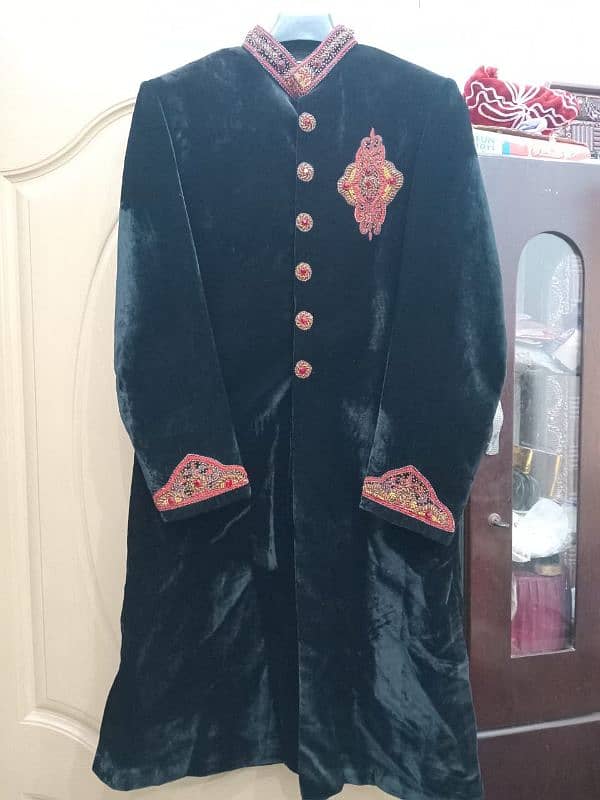 black velvet sherwani 4