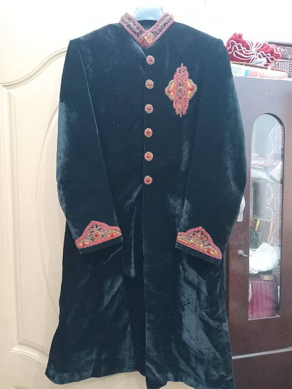 black velvet sherwani 5