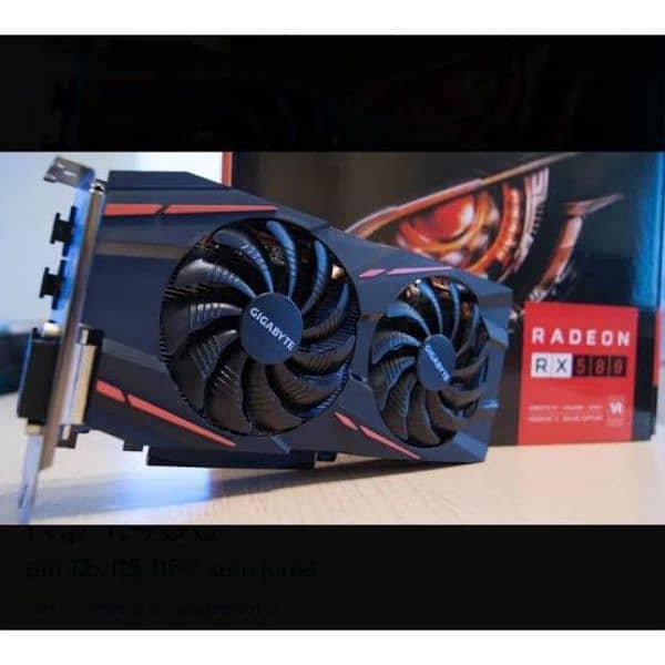 RAEDON RX 570 - 4GB GRAPHIC CARD - DUAL FAN - SUPPORT ALL GAMES 0