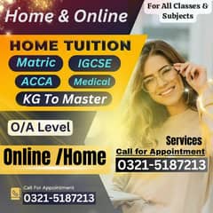 Home Tutor,Online Tutor,Home Tution,O/A level,Kg,Montess,IGCSE,English