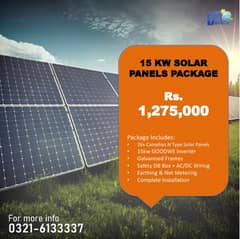 15kw On Grid Solar Panels package