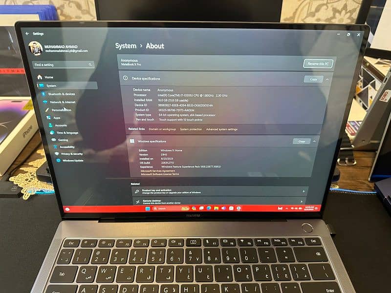 Huawei MateBook X Pro Touch 4K with 2GB Dedicated Graphic Card 6