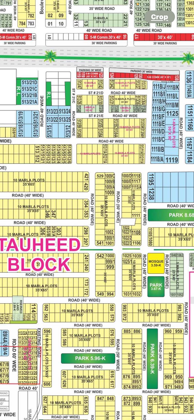 1042 Tauheed block Five Marla plot All charges paid Near park and Masjid 0