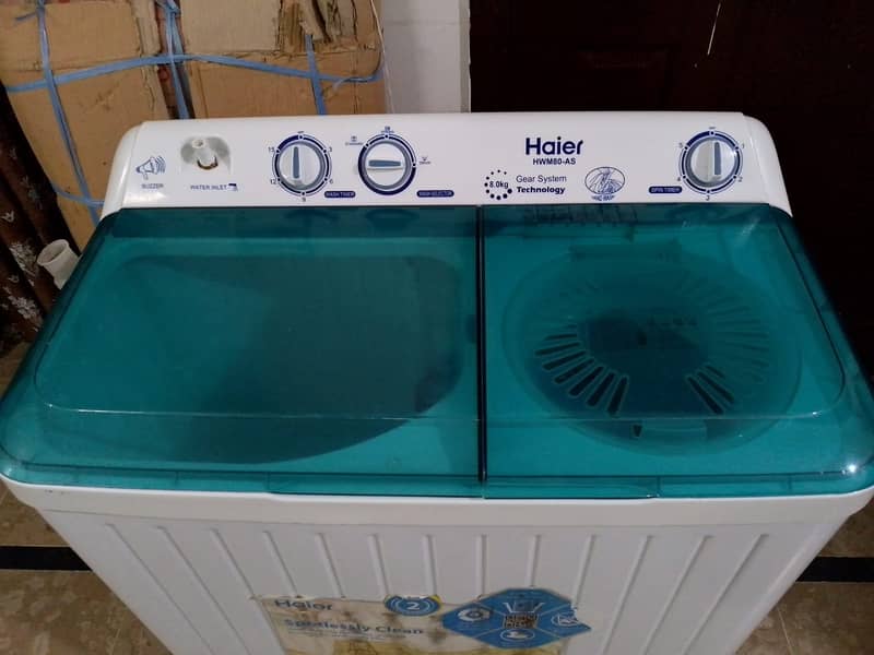 HAIER TWIN TUB WASING MACHINE HWM80-AS/ASR (URGENT SALE OUT) 1