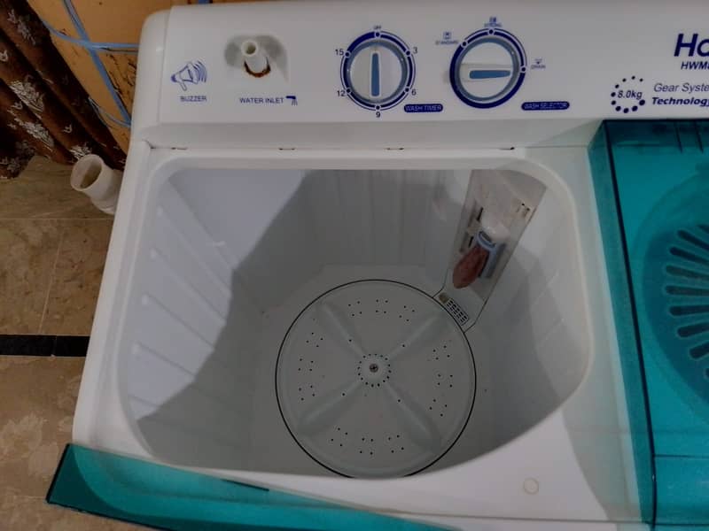 HAIER TWIN TUB WASING MACHINE HWM80-AS/ASR (URGENT SALE OUT) 3