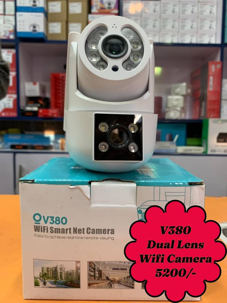 Wifi Camera | V380 Dual Lens Camera | Color Camera | Outdoor Camera 0