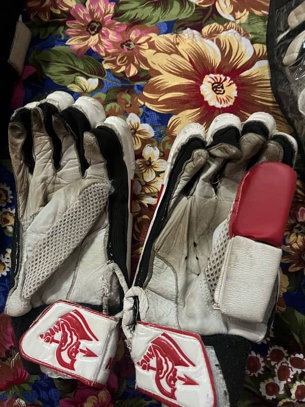 hardball cricket kit 1 season used just but keeping gloves not used 11