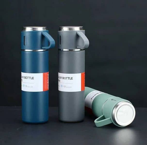 Vacuum Flask Set 500ml 12 Hour Lasting Hot & Cool 304 Steel Body 3