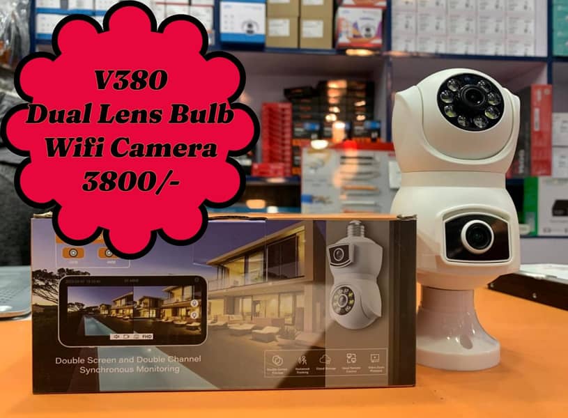 Wifi Camera | V380 Dual Lens Camera | Color Camera | Outdoor Camera 0