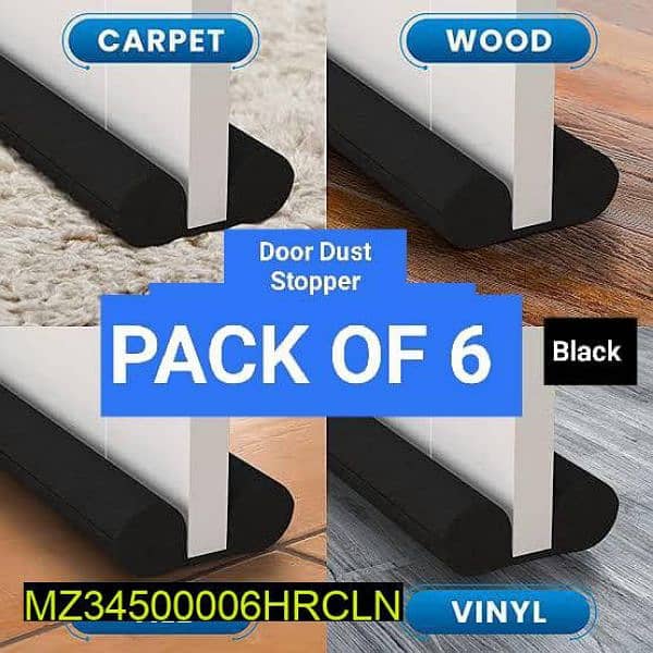 pack of six door dust stoppers high quality 0