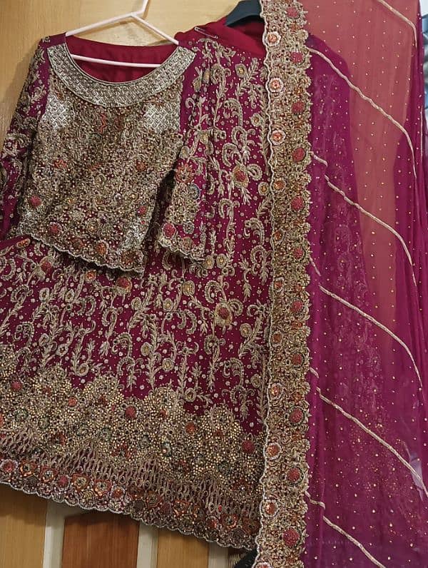 BRIDAL LEHNGA FOR SALE__Full hand work 0